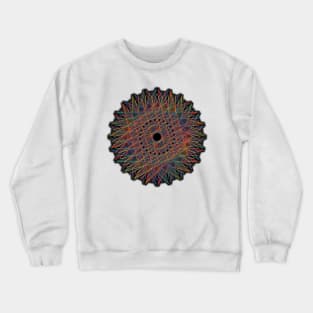 Colorful Fine Line Mandala Art Crewneck Sweatshirt